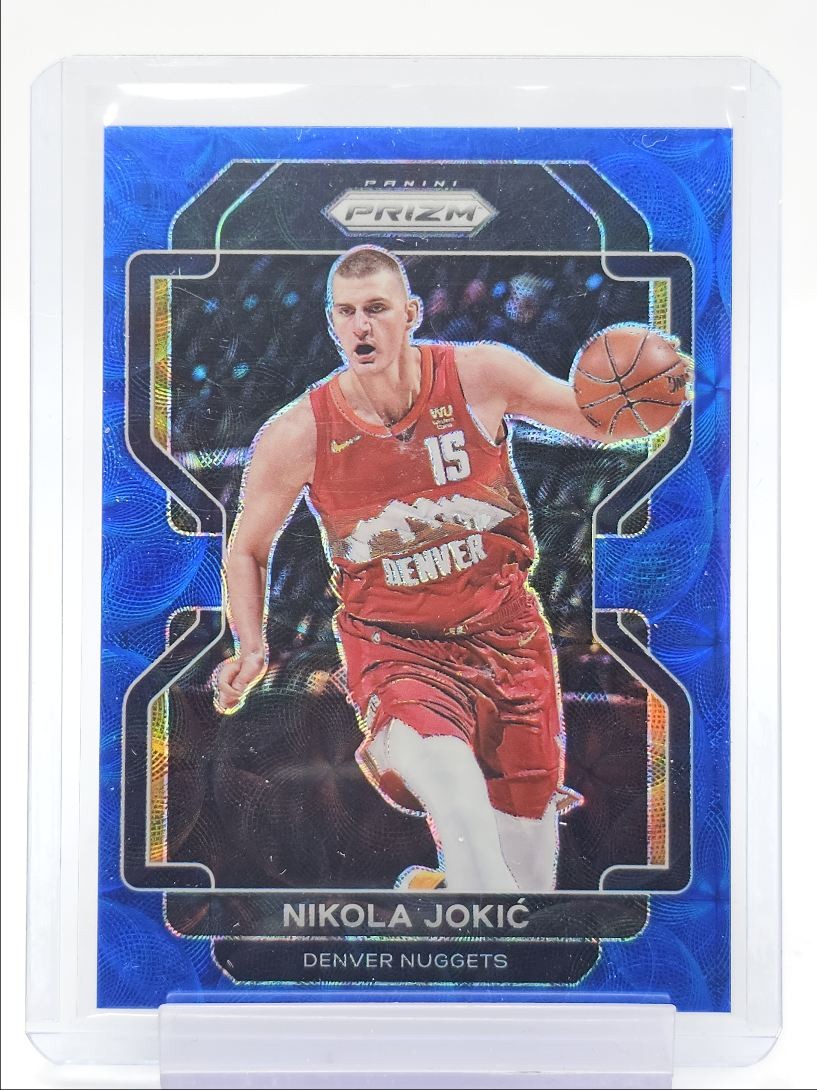 NIKOLA JOKIC 2021-22 PANINI PRIZM BASKETBALL BLUE CHOICE NUGGETS /39 Q1339
