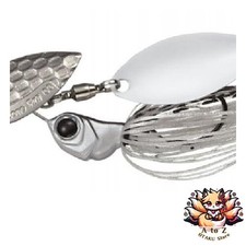NEW Evergreen Spinnerbait D-Zone Fly Tandem Willow Leaf 1/4oz Super White #04