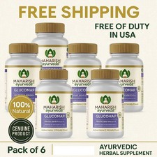6 Packs  Maharishi Ayurveda Glucomap   60 Tablets Each 2027 Expiry 