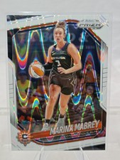 2025 Panini Prizm WNBA - Marina Mabrey #18 White Seismic Prizm Toronto Tempo