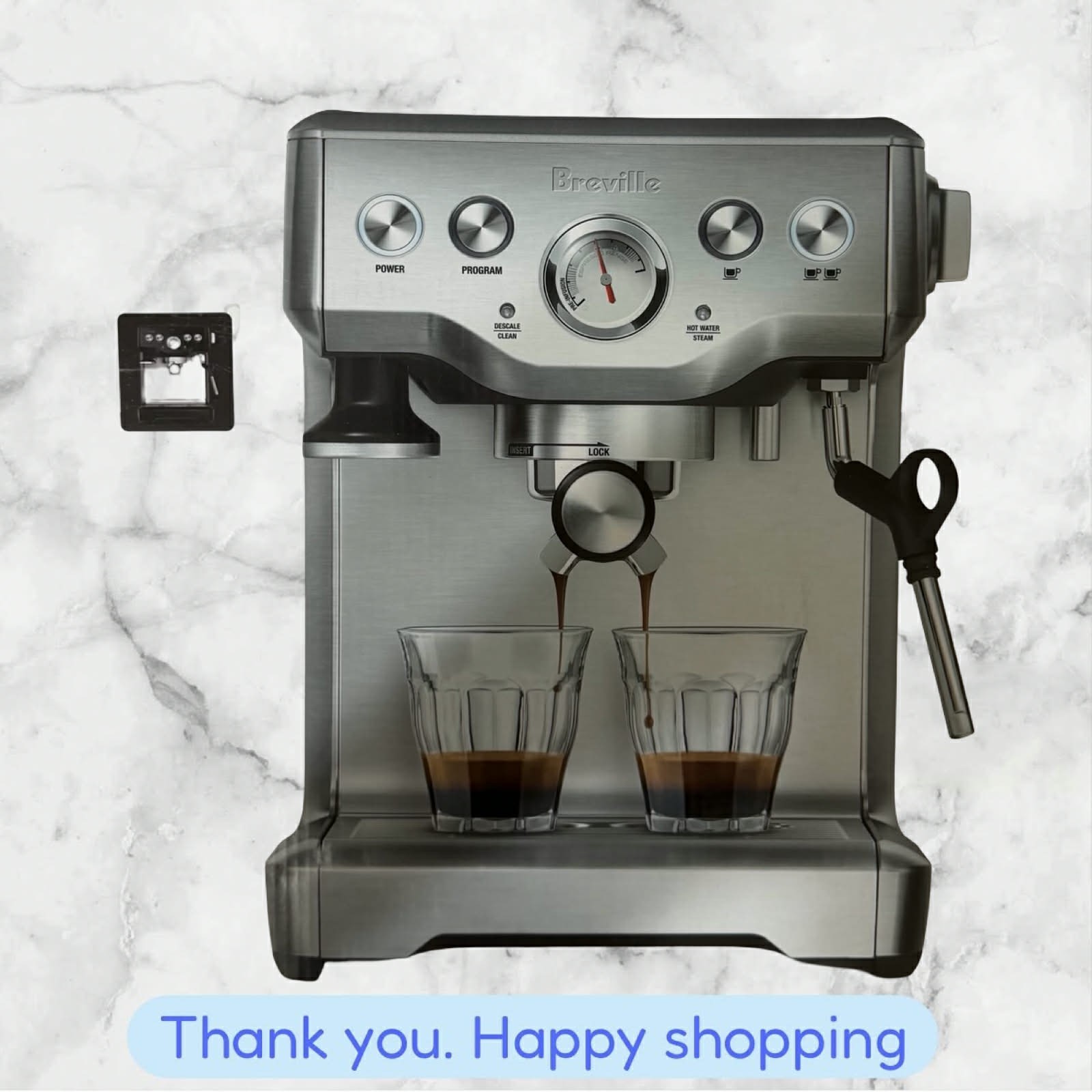Breville the Infuser Espresso Machine BES840BSXL Black Sesame BRAND NEW SHIP