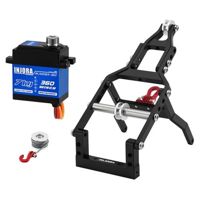 INJORA Tow Truck Crane Kit & 7KG INJS2065-360 23mm x 13mm x 25.8mm, Black 