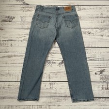 Levis 505 Vintage MADE IN USA Mens Cotton Blue Jeans Straight Size 38 X 30