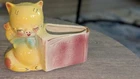 Vintage Sweetest Three Little Pigs  Shawnee Pottery Happy Yellow Figural Planter