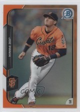 2015 Bowman Chrome Orange Refractor 25/25 Joe Panik #108 0c3