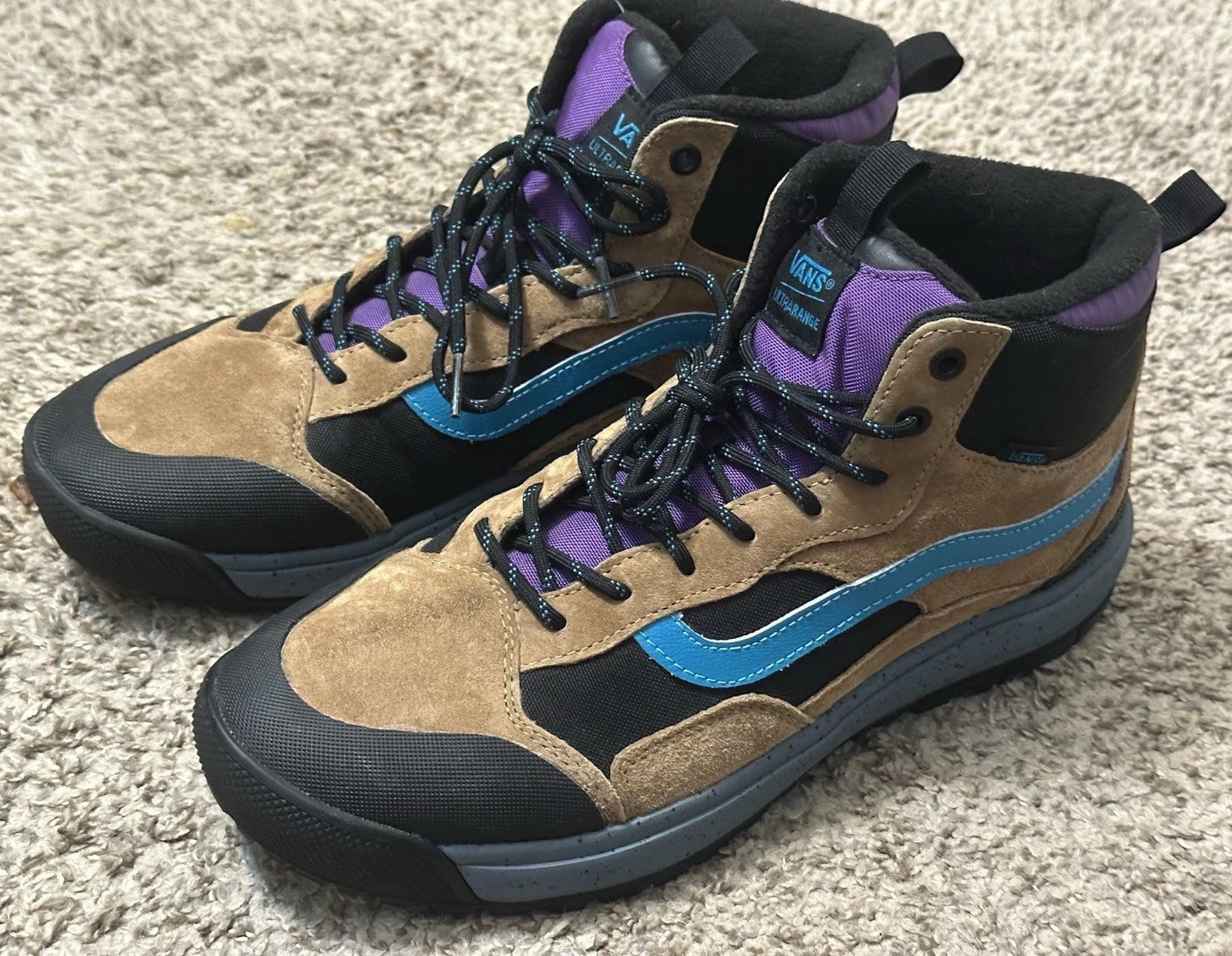 VANS UltraRange Exo Hi MTE Uomo Taglia 11 Marrone Nero Blu