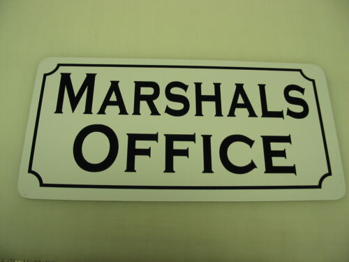 MARSHAL OFFICE Vintage Style Metal Sign 4 Constable Trooper Highway Patrol  - Afbeelding 1 van 1