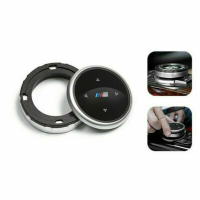 Silber Kleine Multimedia-Knopfabdeckung IDRIVE-Taste M /// für BMW F10 F20 F30