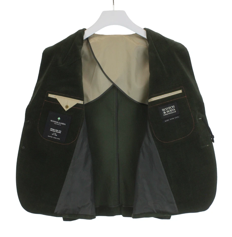 SCOTCH & SODA Blazer Men's MEDIUM Half Lined Single Breasted Notch Lapel - Image 4 of 4