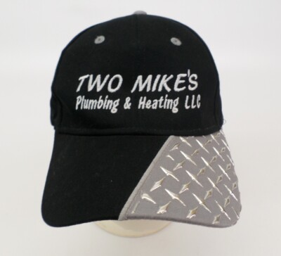 Two Mikes Plumbing & Heating LLC Hat Cap Construction Diamond Plate MI Black