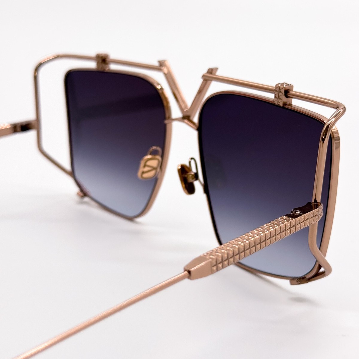 Valentino V-LIGHT VLS-116B Light Gold/Dark Brown sunglasses ??? NEW VALENTINO V-LIGHT VLS-116A WOMEN GREY TITANIUM  main image 3