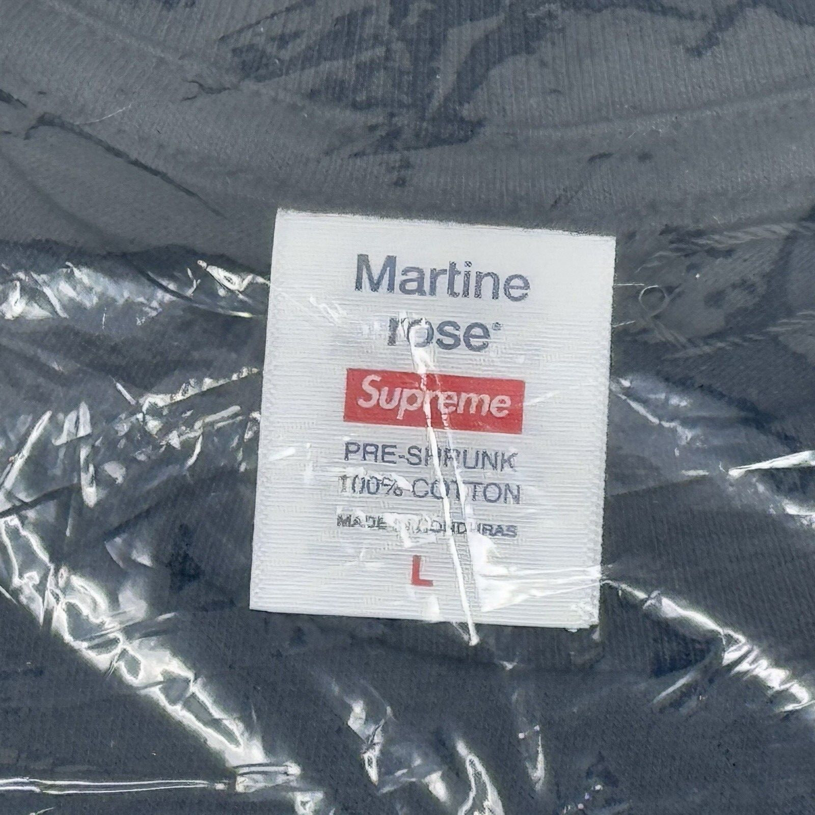 Supreme FW24 x Martine Rose Lee Scratch Perry LSP Tee Black T-Shirt Men's Size L