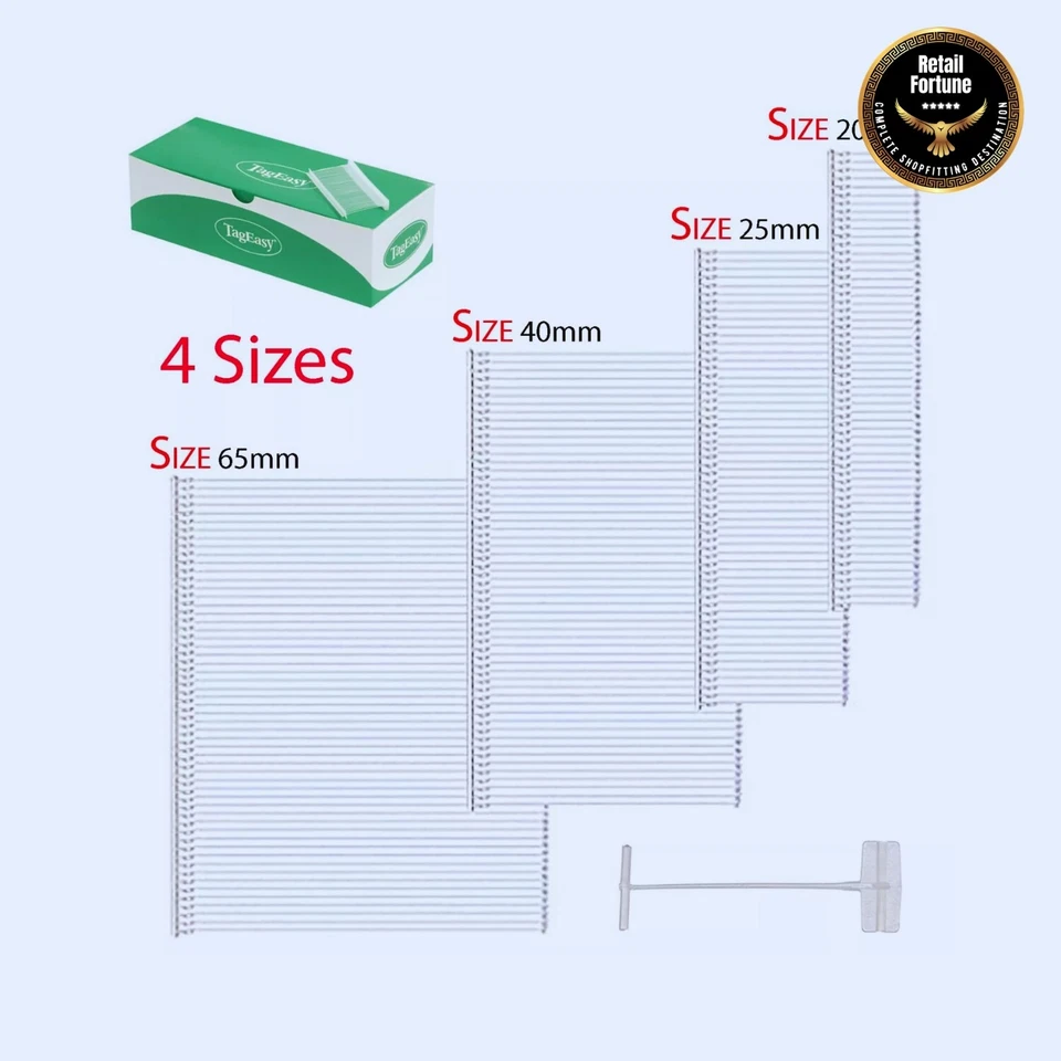 TAG EASY GENUINE TAGGING GUN STRONG BARBS TAG PINS FOR KIMBLE SET 1000,5000