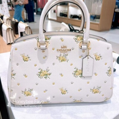 NWT Coach Savannah Carryall Bag With Floral Print CAL41