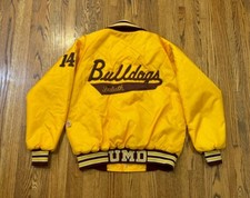 UMD Minnesota Duluth Bulldogs Vintage Team Issue Hooter Sportswear Bomber Jacket
