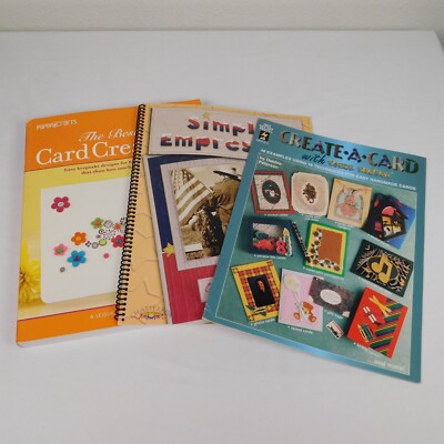 Lot of 3 DIY Card Craft Books Simply Empressed Create A Card Creations Crafting