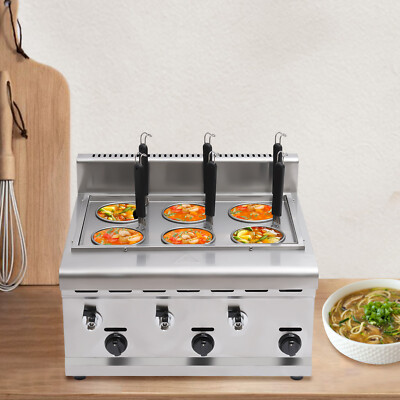 Commercial TableTop 6 Baskets Electric Noodles Cooker/Pasta Cooking Machine NEW