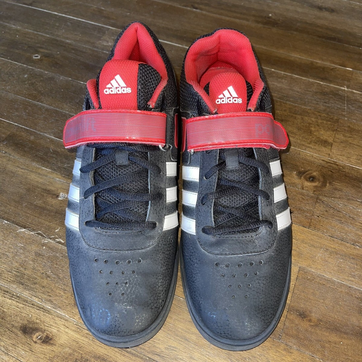 Adidas Powerlift 2.0 Weightlifting Shoes Black White Red Mens Size 9.5 Q33821 Adidas Powerlift 2.0 Weightlifting Men main image 2