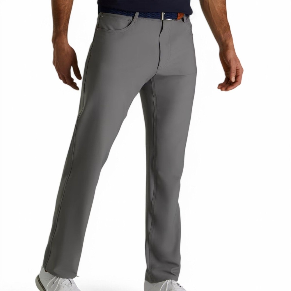 FootJoy Men’s Athletic Fit 5-Pocket Golf Pants Gray 30x30
