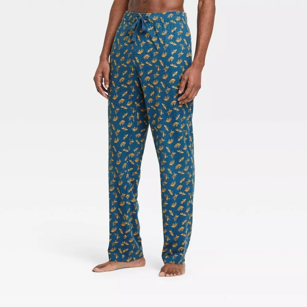 NEW Men's Tall Fish Print Knit Pajama Pants - Goodfellow & Co