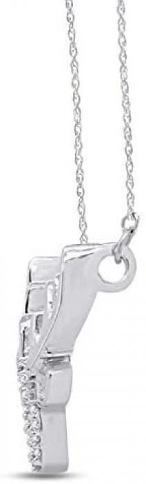 CZ Deer Antler Necklace 14K Gold Sterling Silver Christmas Party Crystal Jewelry - Image 2 of 4