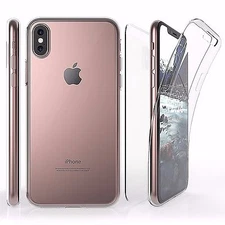 For iPhone XS / X 5.8" Full Body Wrap Screen Protector Front Back Clear Case