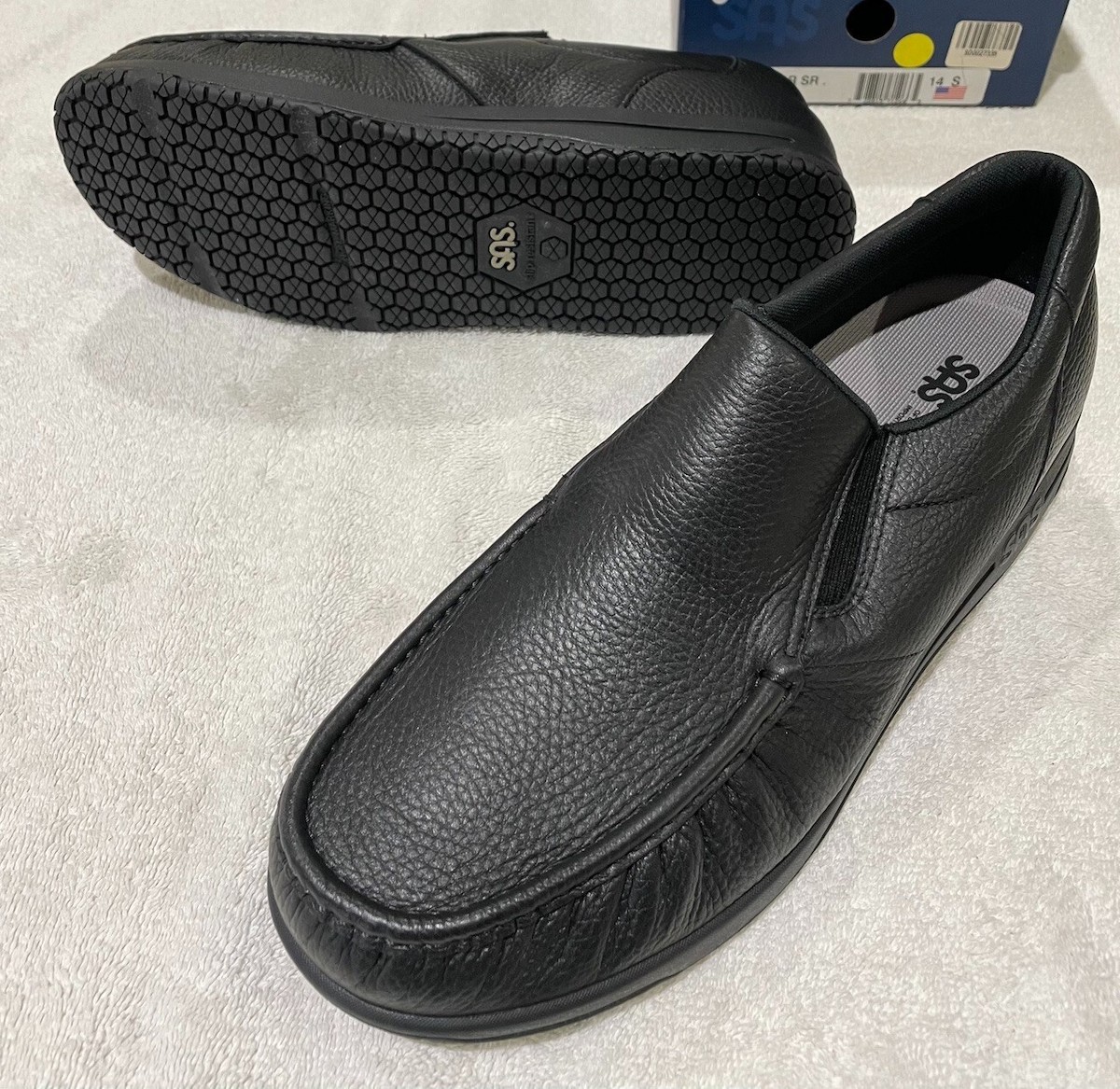 SAS Men\'s Navigator Non Slip Leather Loafers Wide SAS Men main image 3