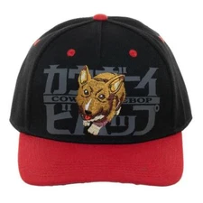 Cowboy Bebop Ein Precurve Snapback Hat Bioworld - NEW