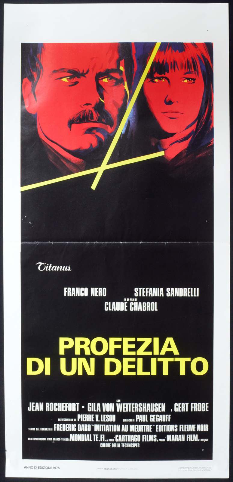 Locandina originale film Profezia di un delitto (1976) - Regia di Claude Chabrol