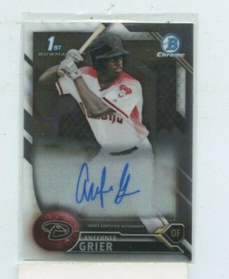 ANFERNEE GRIER 2016 Bowman Chrome Draft 1st Prospect Auto Autograph