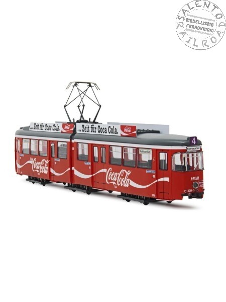 HOリバロッシ duwag gt6 コカコーラ　トラム Rivarossi Hr2861Hm - 1:87 H0 - City Tram Duewag Gt6 In Coca Cola