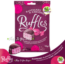 JAMESONS RASPBERRY RUFFLES SWEETS BAGS Dark Chocolate 135g ?CHEAPEST?FREE POST?