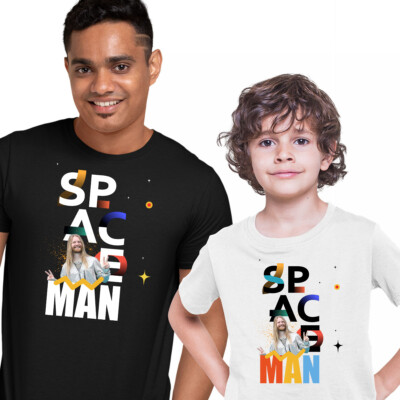 Sam Space Man Song Contest UK Gewinner Held Musik Erwachsene Kinder T-Shirt