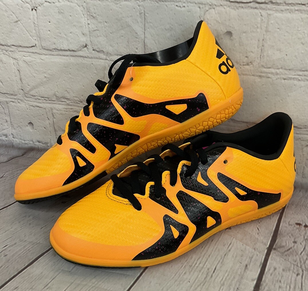 Adidas X 15.3 IN J Boy's Indoor Soccer Shoes Solar Gold Core Adidas X 15.3 IN J Boy's Indoor Soccer Shoes Solar Gold Core