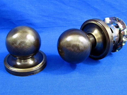 NATIONAL LOCK CORP - Antique Brass - Barrington Passage Door Knob Set - 448 4A - 第 3/6 張圖片