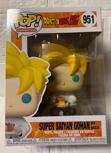 Funko Pop Dragon Ball Z SUPER SAIYAN GOHAN w Noodles 951 blemished box