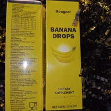 Googeer Banana Drops Supplement Extract Liquid 1 Burn Drops for Men&Women Sealed