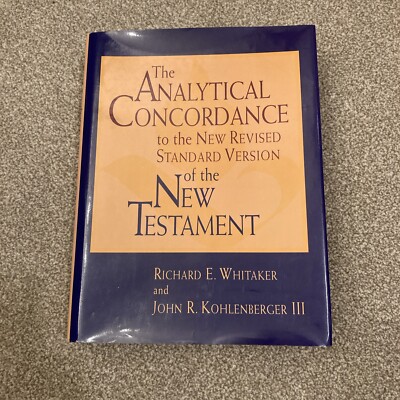 The Analytical Concordance to the New Revised Standard Version of the New...