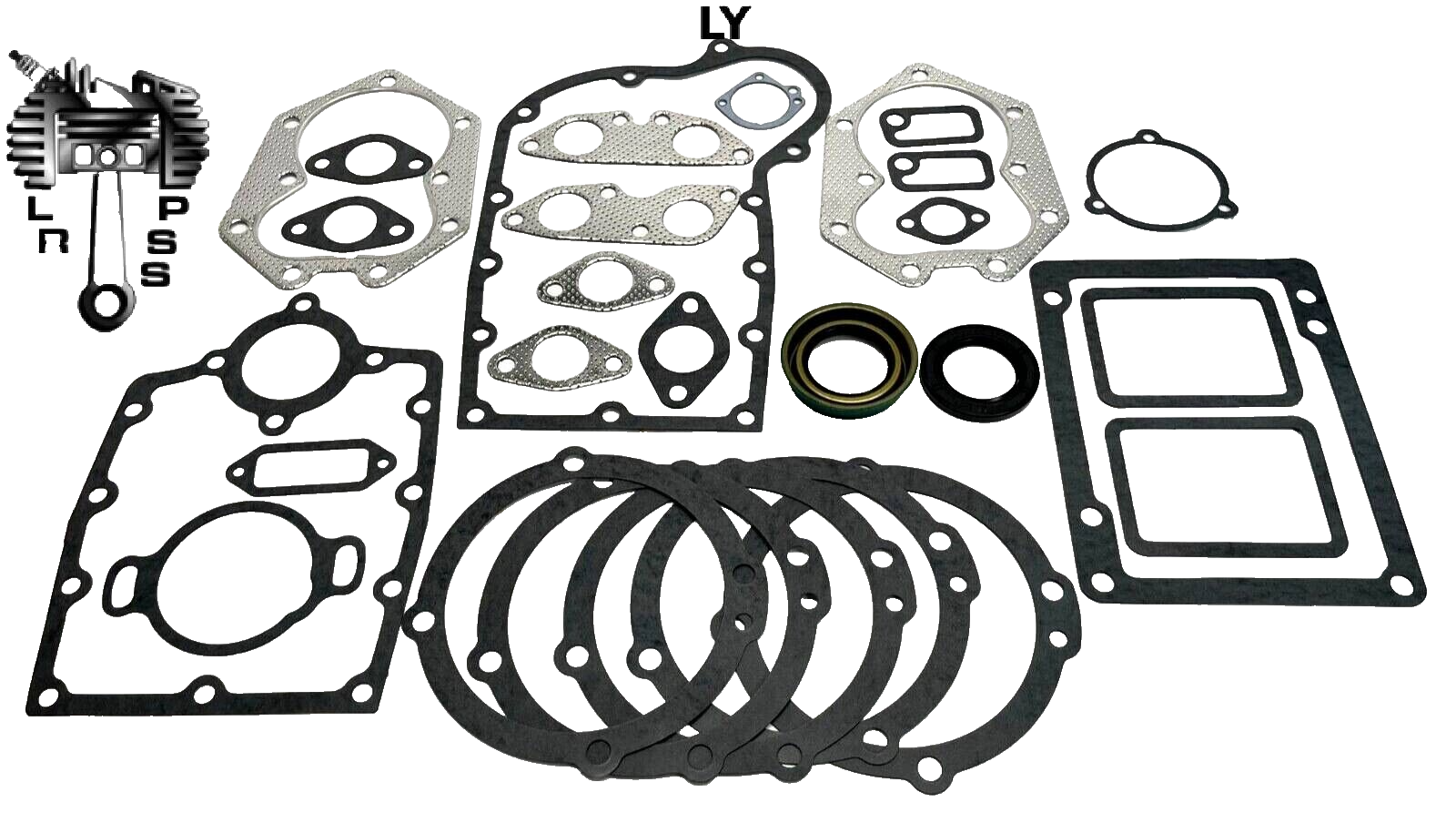 STANDARD OVERHAUL KIT FITS KOHLER K532, 20 HP, PISTONS, VALVES, GASKET