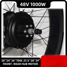 Electric Fat Bike Kit 48V 1000W 4.0 Tyre Brushless Rear Hub Motor 20 26inch