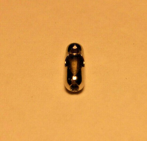 New #6 Brass Beaded Chain Connector With Nickel Plated Finish #BC601N - Picture 3 of 3