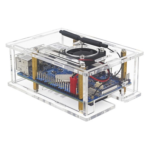 Orange Pi 4A Acrylic Case Orange Pi Transparent Protective Box with Cooling Fan - Afbeelding 5 van 16