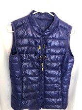 Ilse Jacobsen Ladies Faux Down & Nylon Puffer Vest Purple Size S