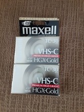 Maxell TC-30 VHS-C Premium High Grade HGX-Gold 2-pack