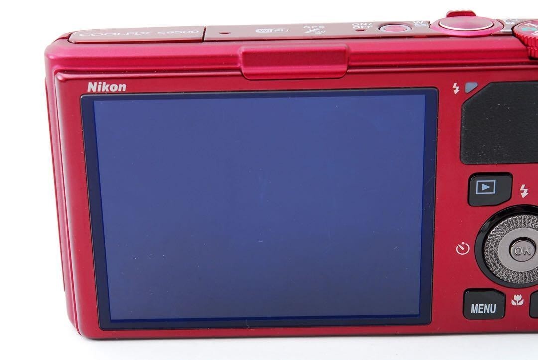 [ Near Mint ] NIKON COOLPIX S9500 (Velvet Red) 18.1 MP 22x Optical Zoom  Digital