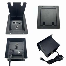 PROCRAFT MINI 2 HOLE LID FEED-THRU RECESSED Stage Pocket/Floor Box w/ 1) WIRED A