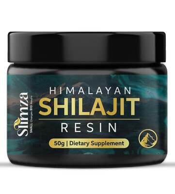 Slimza Shilajit Harz 100% reiner Himalaya 85 kraftvolle natürliche Mineralien 50g
