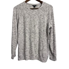 Buffalo David Bitton Women's Crewneck Cozy Top Pullover Sweatshirt Medium Gray