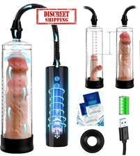 2025 upgrade Vacuum Electric Penis Pump Rechargeable Male Penis Enlarger & LUBE