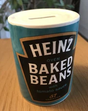 Lord Nelson Pottery England Heinz Baked Beans Ceramic Piggy Bank